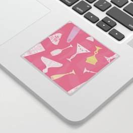 Cocktail Hour (Pink) Sticker