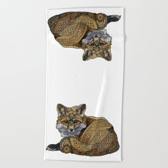 Fox Kit Beach Towel