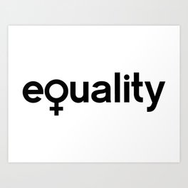 Equal Rights Art Print | Graphicdesign, Feminist, Equality, Typography, Digital, Activism, Equalrights, Feminism 