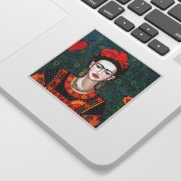 Frida - queen of hearts closer Sticker