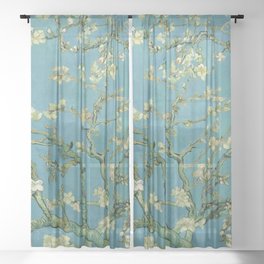 Vincent van Gogh - Almond blossom Sheer Curtain