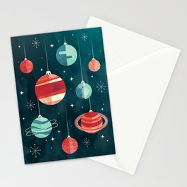 Joy to the Universe (in Teal) Stationery Card