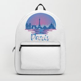 Paris Skyline France Travel Backpack