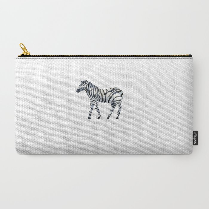 zebra draw abstract Carry-All Pouch