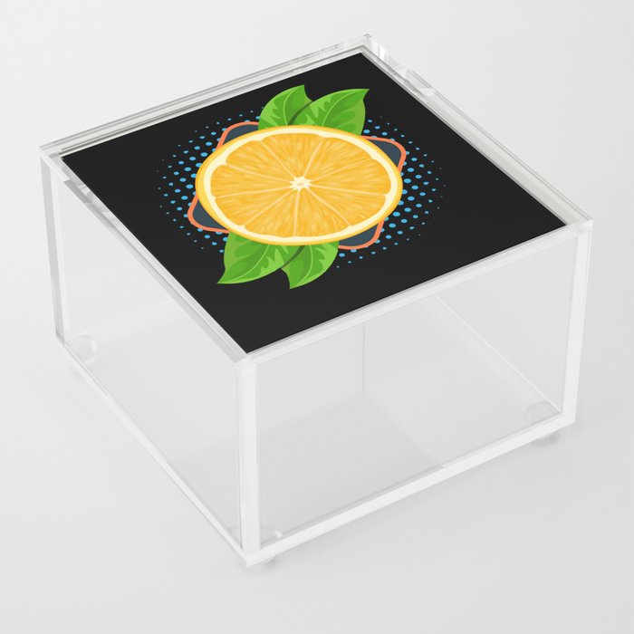 Orange Juicy Juice Fruit Acrylic Box