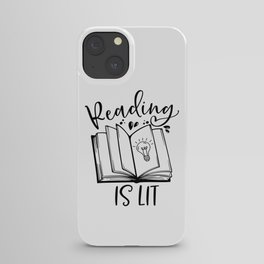 Reading Is Lit iPhone Case
