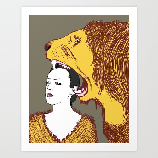 Lion Art Print