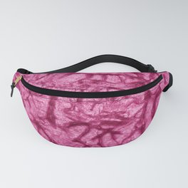 Pink Waves and Ripples Textured Wavelet Paint Art Fanny Pack