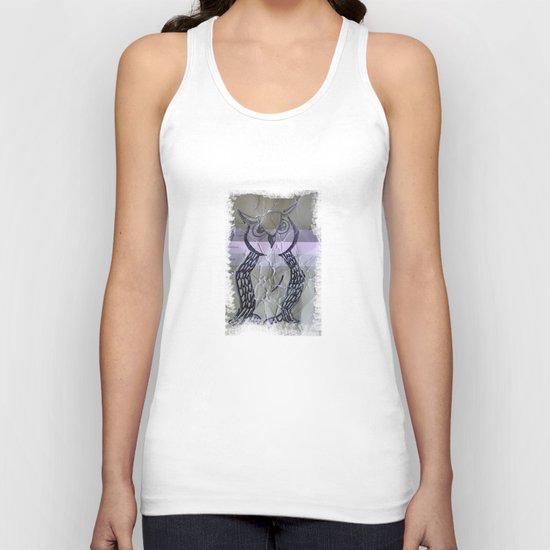 olive owl Unisex Tank Top