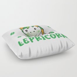Lepricorn St. Patrick's Day Unicorn Ireland Green Floor Pillow