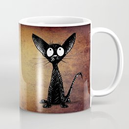 Little Black Oriental Cat Coffee Mug