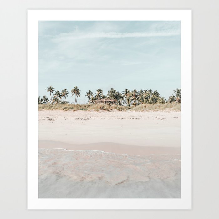 Beach Ocean Palm Trees Art Print