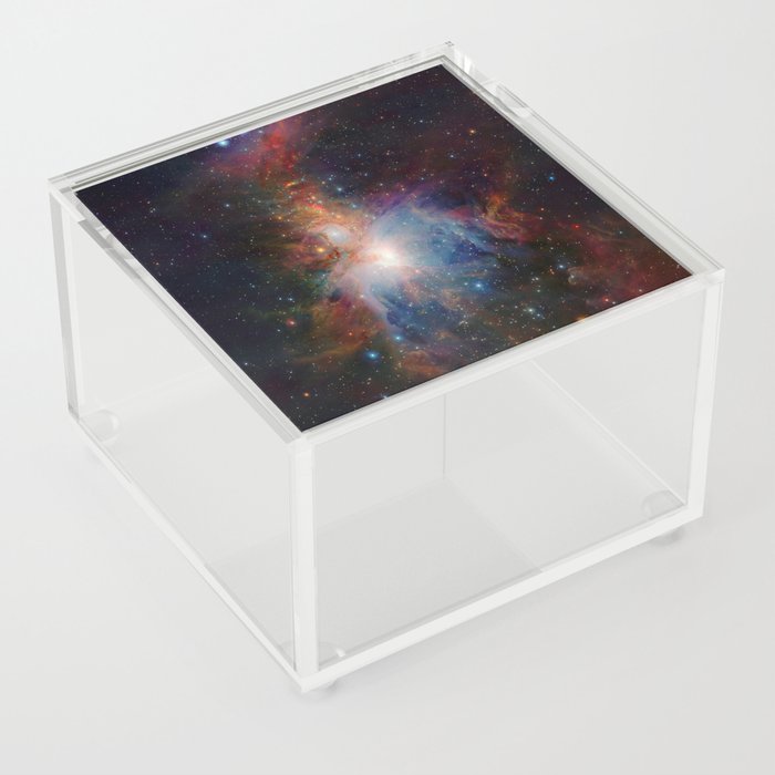 infrared view of the Orion Nebula Acrylic Box