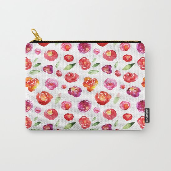 Watercolor flowers #3 Carry-All Pouch