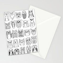 seventy unique owls  Stationery Cards