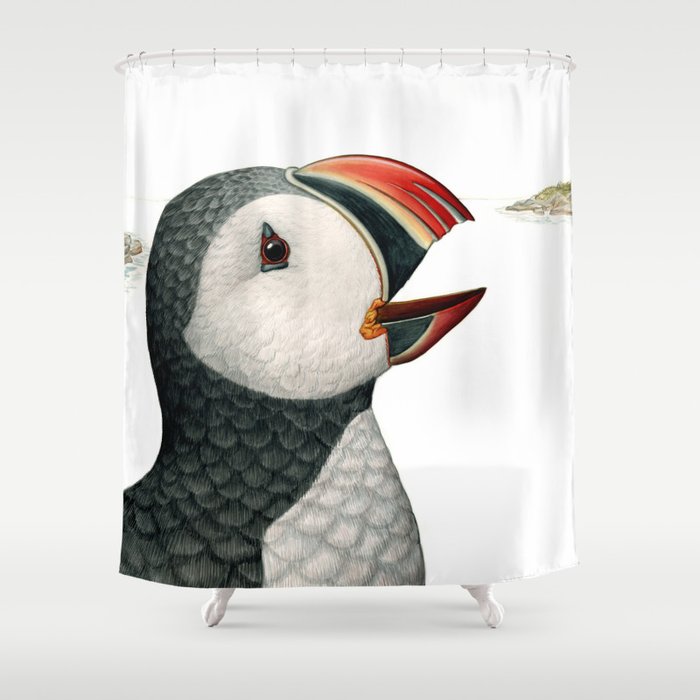 Atlantic Puffin Shower Curtain