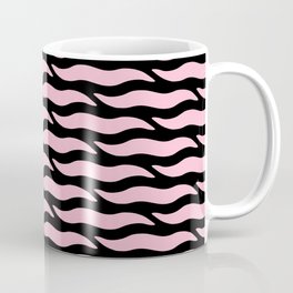 Tiger Wild Animal Print Pattern 336 Black and Pink Mug