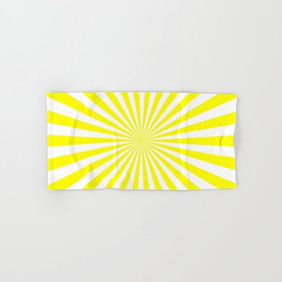 Starburst (Yellow/White) Hand & Bath Towel