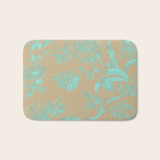 Flowers QY Bath Mat