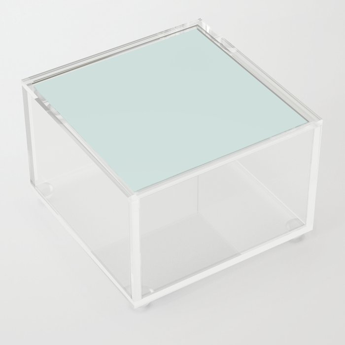 Pale Pastel Blue Solid Color Hue Shade 2 - Patternless Acrylic Box