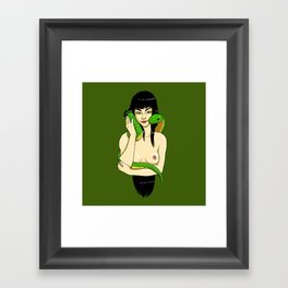 Snake Lady Framed Art Print