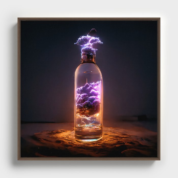 Lightning in a Bottle Framed Canvas