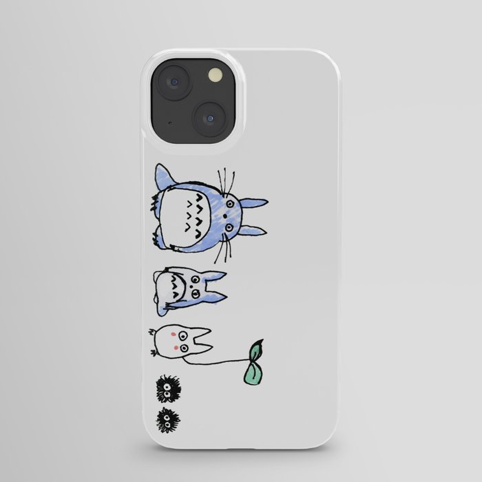Totoro and Friends Drawing iPhone Case