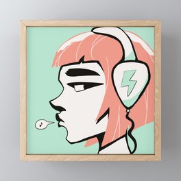 Noisy - Spring Coral and Green Edition Framed Mini Art Print