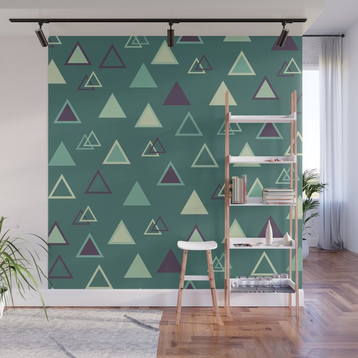 Lovely Triangles  Wall Mural