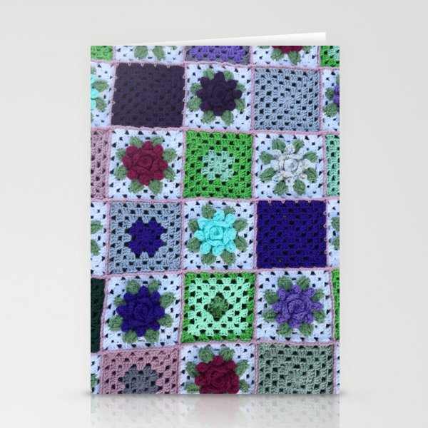 Blossom Crochet Blanket Stationery Cards