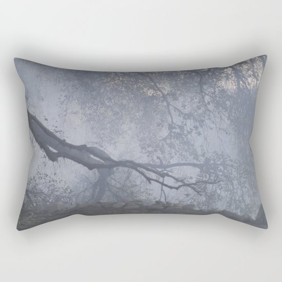 blue fog Rectangular Pillow