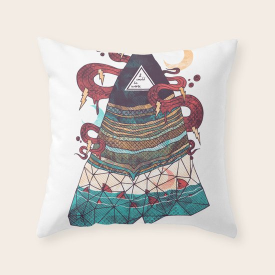 Positive Thinking Throw Pillow