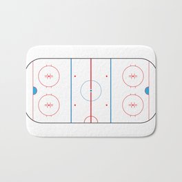 Hockey Rink Bath Mat | Icearena, Post, Hockeyrink, Boards, Goaltender, Bardown, Halfboards, Hockeyarena, Graphicdesign, Offside 