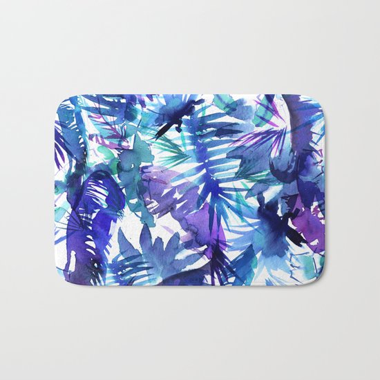 Vibe of the JUNGLE {B-Blue} Bath Mat