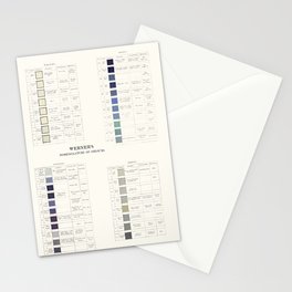 Werner's nomenclature of colour Version II Stationery Card