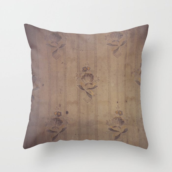 Old wallpaper, two Throw Pillow