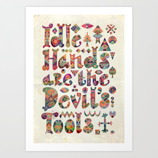 Devil's Tools Art Print