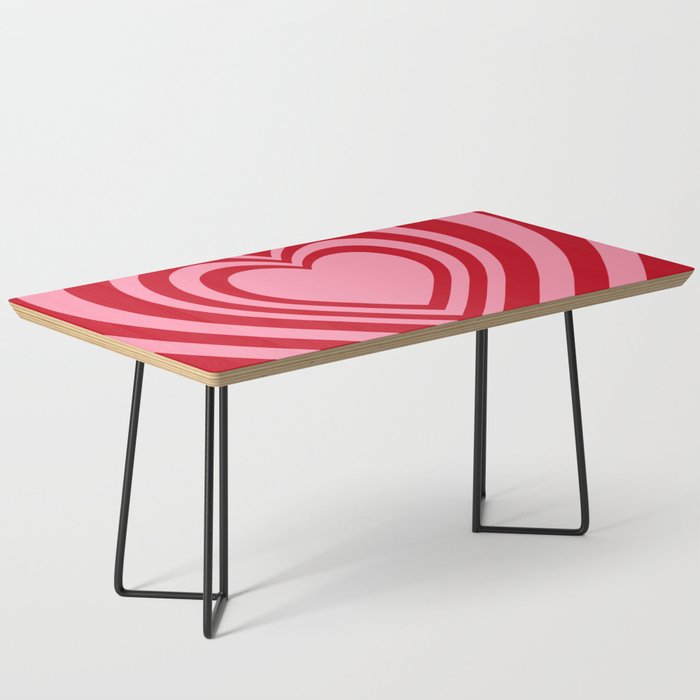 Beating Heart Red and Pink Coffee Table