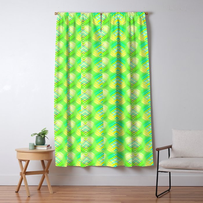 Green Diamonds From Lime Stars On Lemon Hearts In A Bright