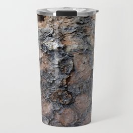 Wood Log Bark Texture from Wyoming Travel Mug