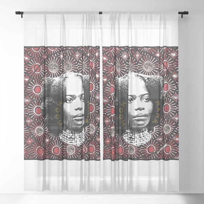 Kɔtkɔɔ - Moon Mama Series  Sheer Curtain