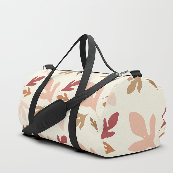 Multi leaves peachy Duffle Bag