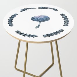 Skeleton Ouroboros with Mushroom Side Table