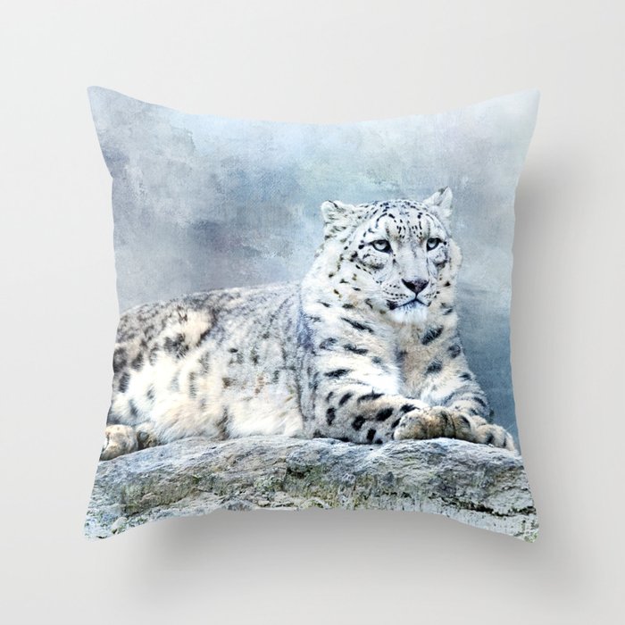 snow leopard body pillow