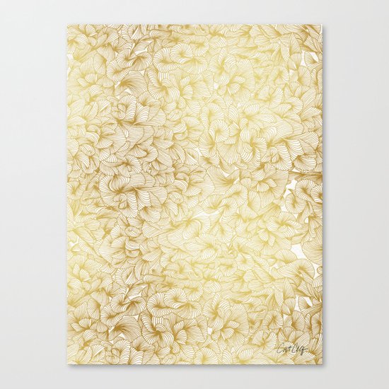 Gold Inklings Canvas Print