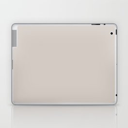 Light Gray Brown Solid Color Pairs Pantone Crystal Gray 13-3801 TCX Shades of Brown Hues Laptop Skin