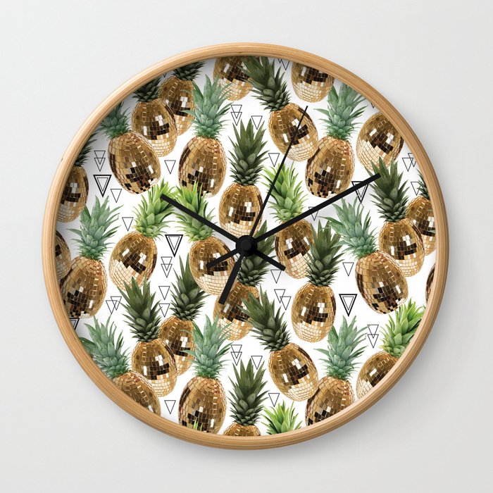DISCO Pineapple  Wall Clock