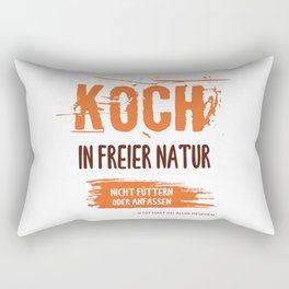 Koch in der freien Natur. Gastronomie, Profikoch, Köche, Cuisine, Restaurant, Köche lustiger Spruch. Rectangular Pillow