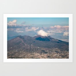 Mount Vesuvius Naples View #1 #travel #wall #art #society6 Art Print