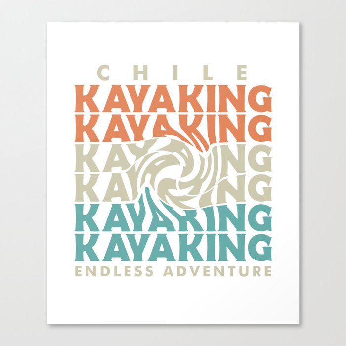 chile kayak adventure Canvas Print